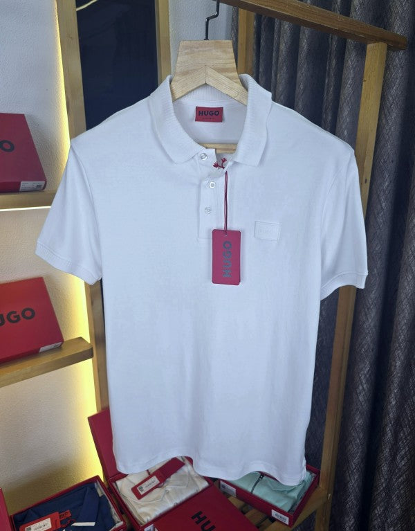 Hug o Collar T Shirt White M352-W