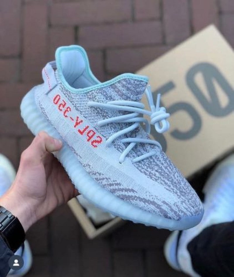yeezy v2 tint blue ua with bill bag og kit socks
