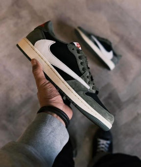 Air jordan travis dark olive low semi ua
