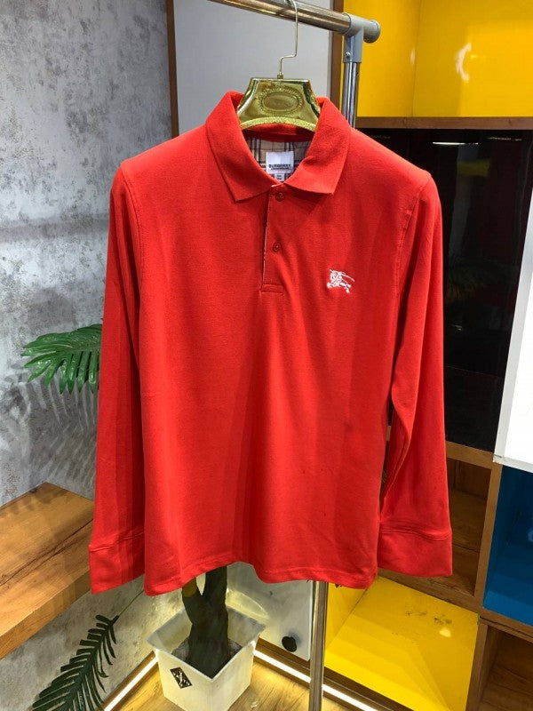 BURBERR Y FULL SLEEVES RED