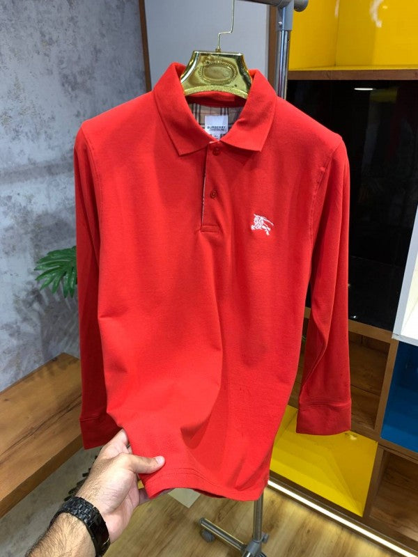 BURBERR Y FULL SLEEVES RED