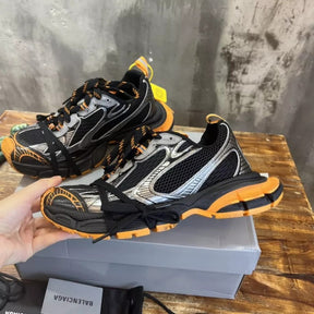 Balenciaga 3XL Men s Black and Orange Trainers