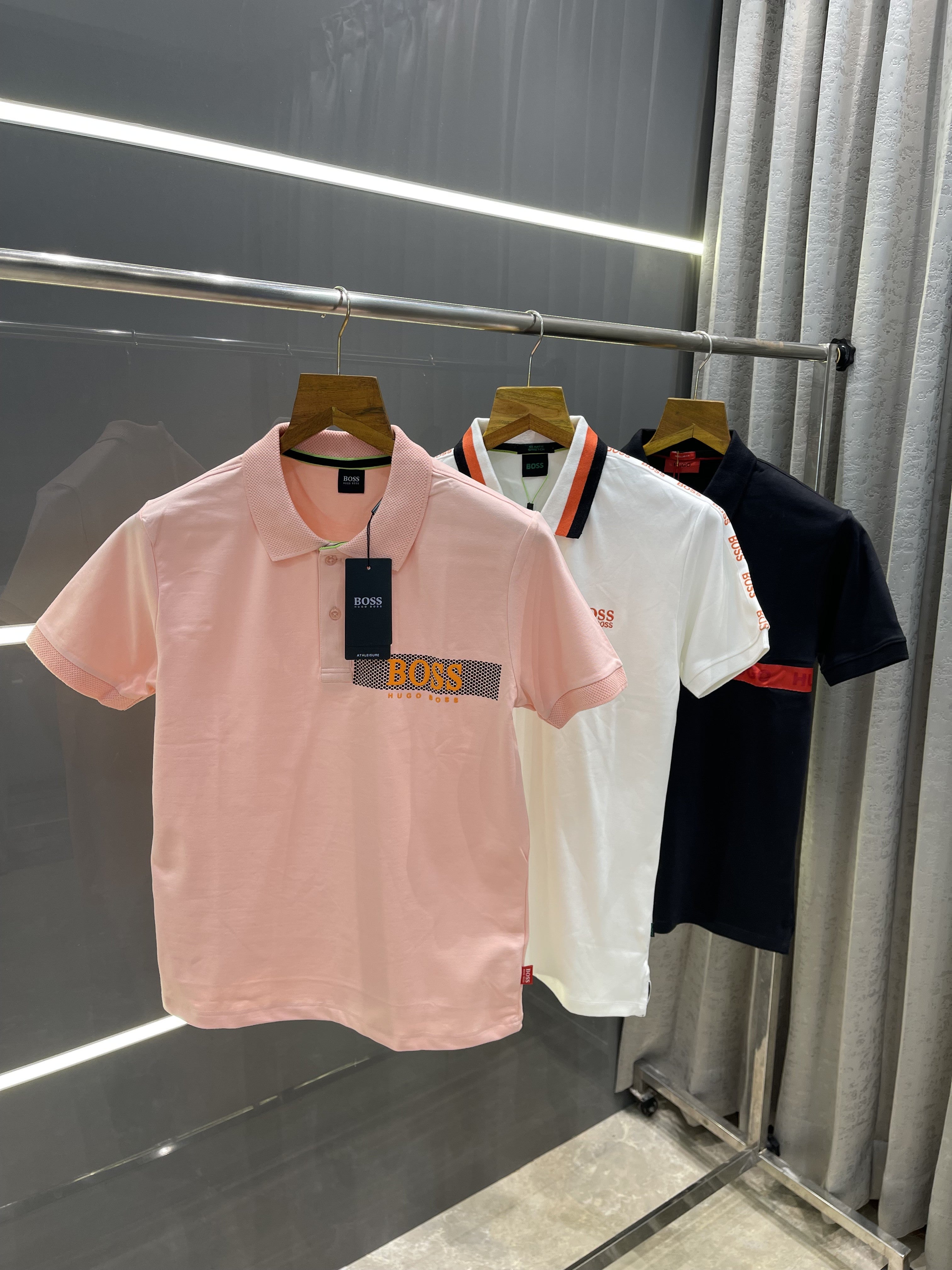 Big sale BOSS BLACK PRINTED PREMIUM POLO T-SHIRT