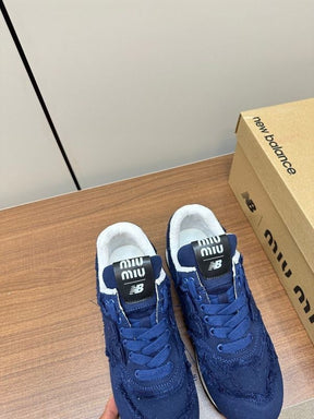 New Balance 574 x Miu Miu denim sneakers