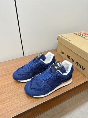 New Balance 574 x Miu Miu denim sneakers