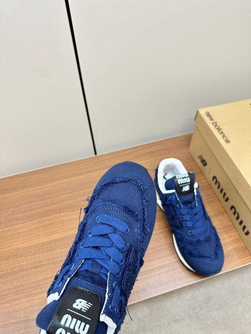 New Balance 574 x Miu Miu denim sneakers