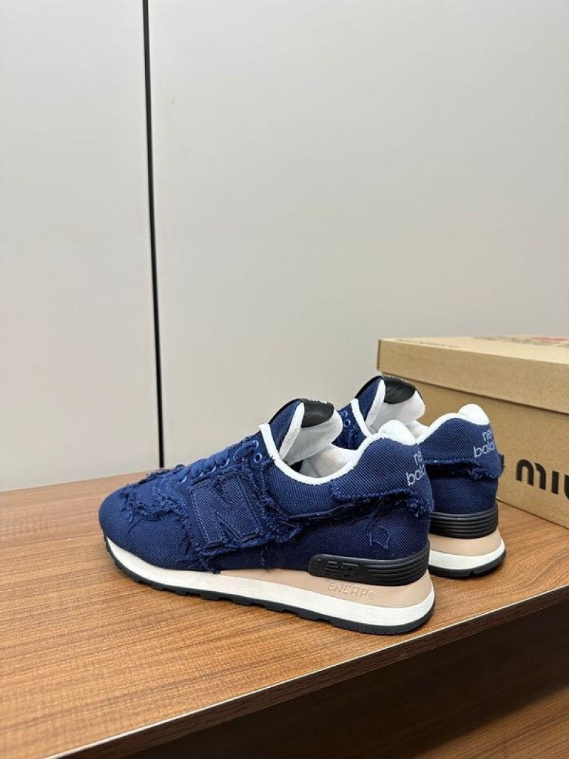 New Balance 574 x Miu Miu denim sneakers