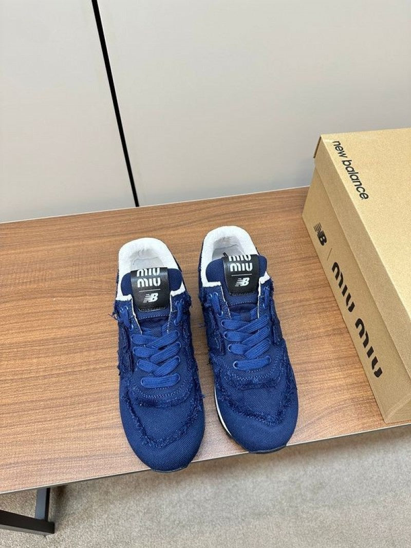 New Balance 574 x Miu Miu denim sneakers