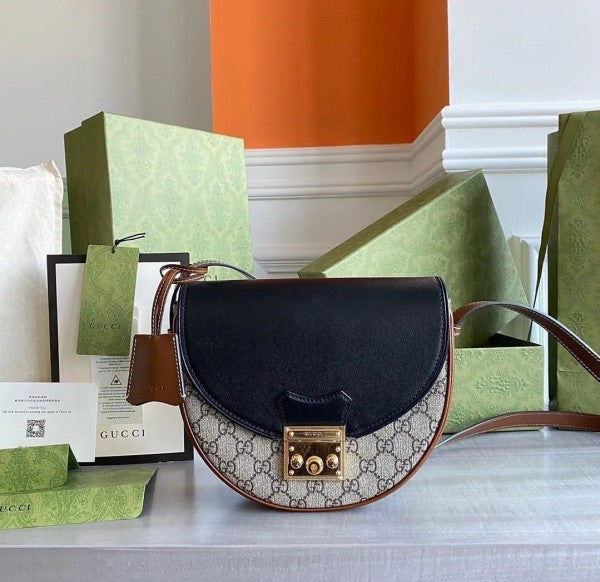 GUCC  I PADLOCK SMALL OPHIDIA SLING WITH BOX