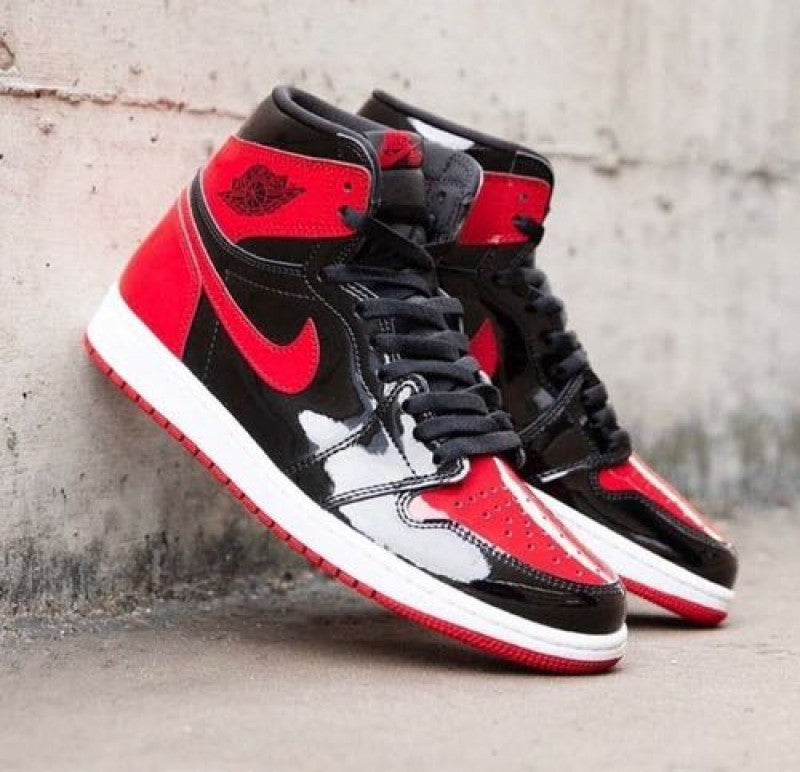 E Air jordan 1 bred patent no return