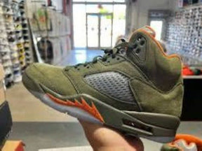 Nike Jordan Retro 5 Olive Sneakers fix rate