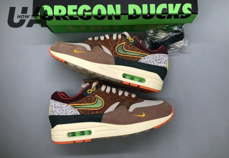Division Street x Nikeee AirMax 1 Luxe Oregon Ducks Is Limited To 225 PAirs