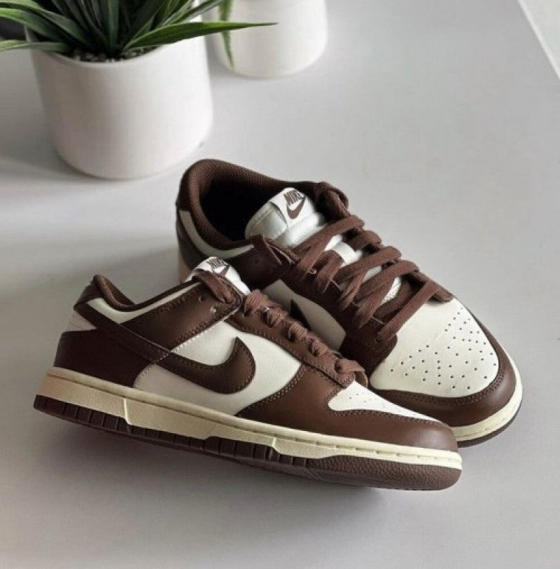dunk low cacao wow brown semi ua with extra lace fix