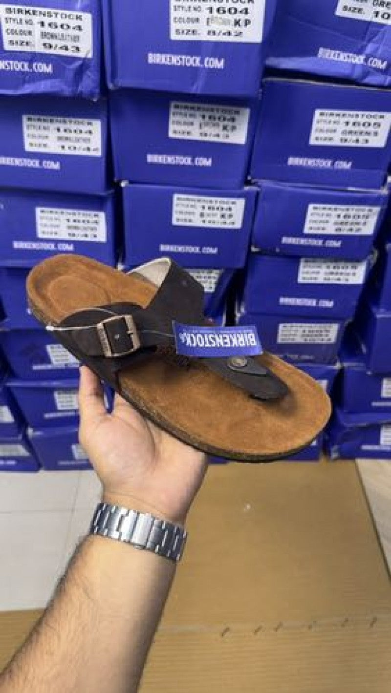 Birkenstock brown ramses suede