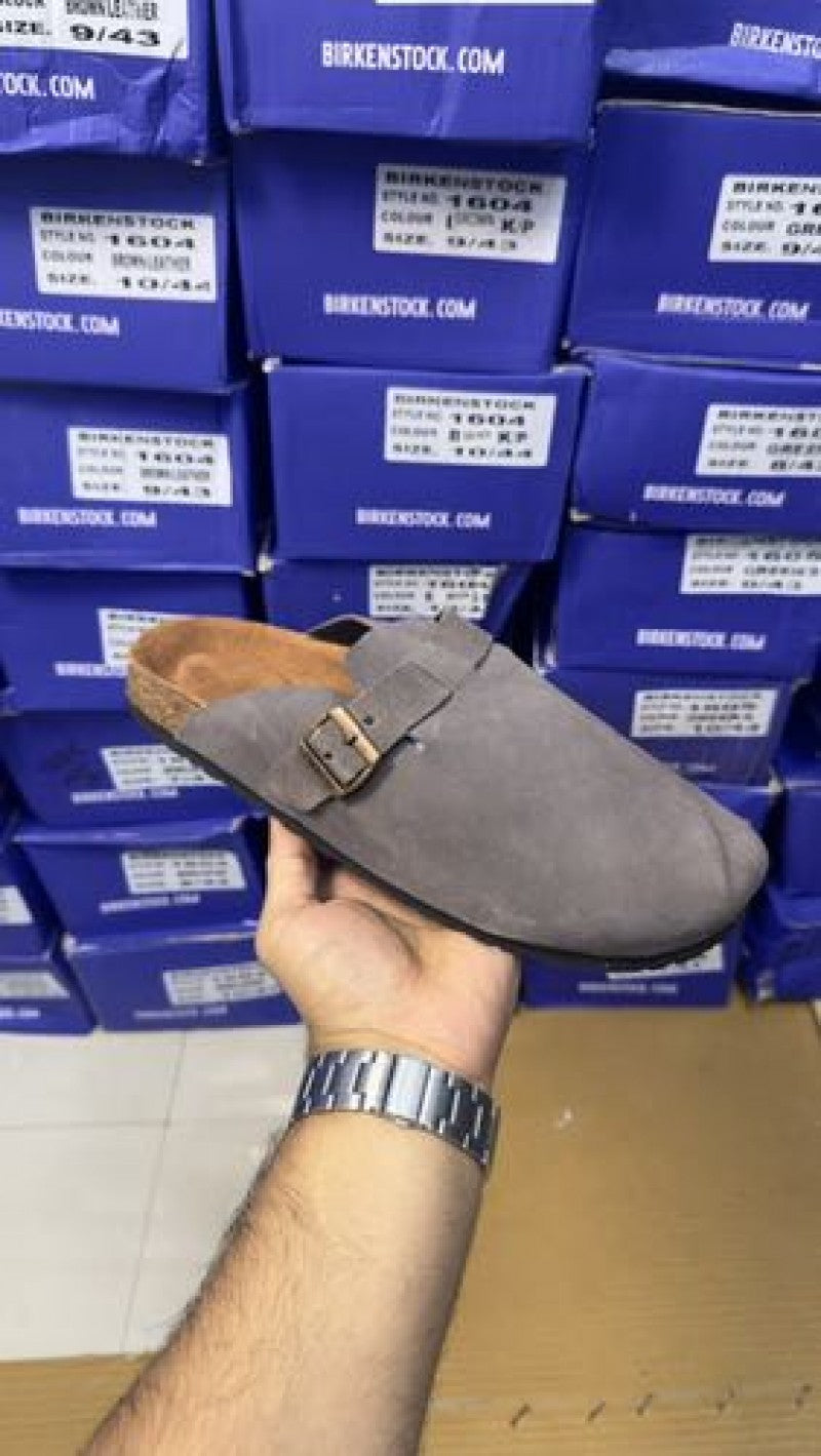 BIRKENSTOCK BOSTON DARK GREY