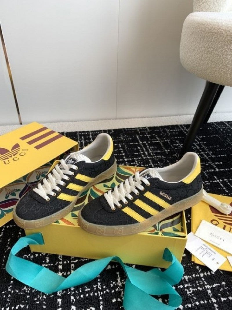 adidass x .Gucci Gazelle Black Yellow fix