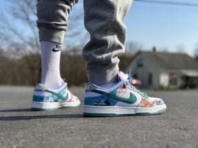 dunk low pack futura laboratories semi ua with extra lace As2