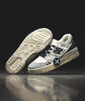 New Balance 550 White Grey Painted