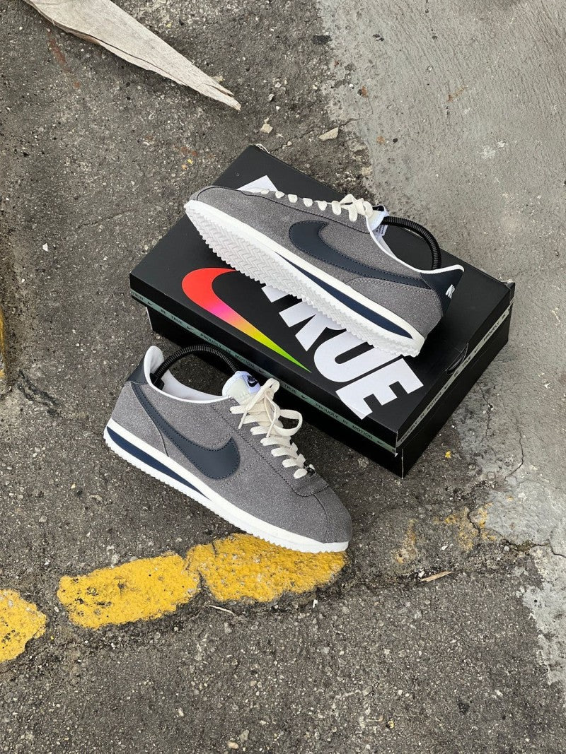 nikkee cortez 23 suede georgetown grey