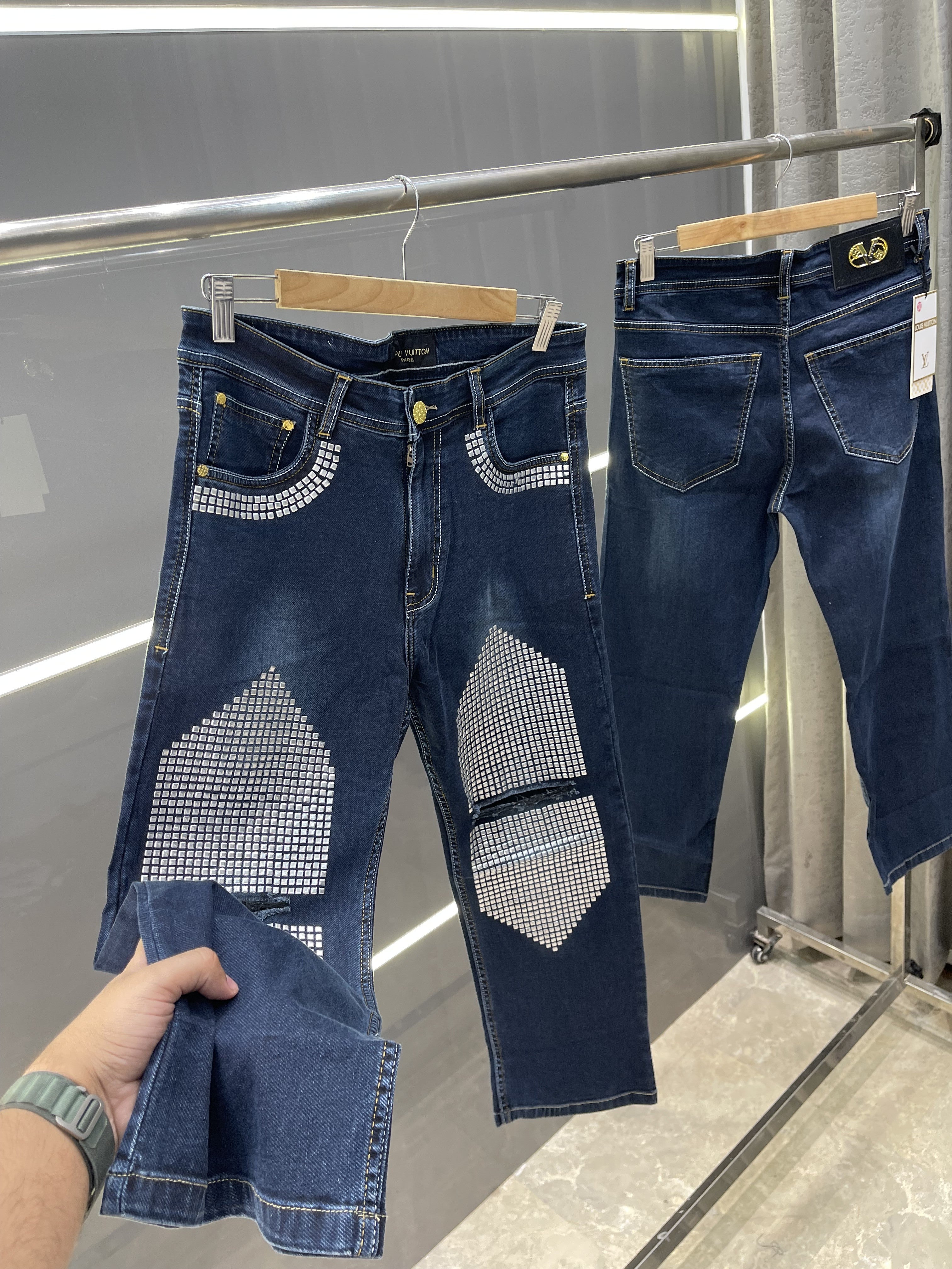 Big sale LOUIS VUITTO N BLUE PREMIUM DENIM