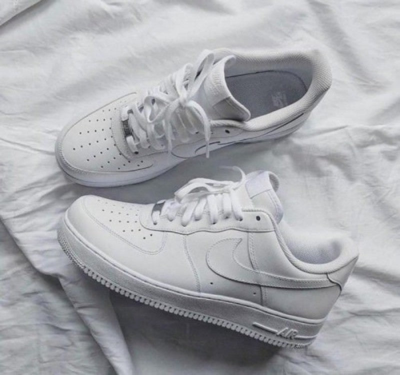 Nikee Airforce 1 milky white pure leather