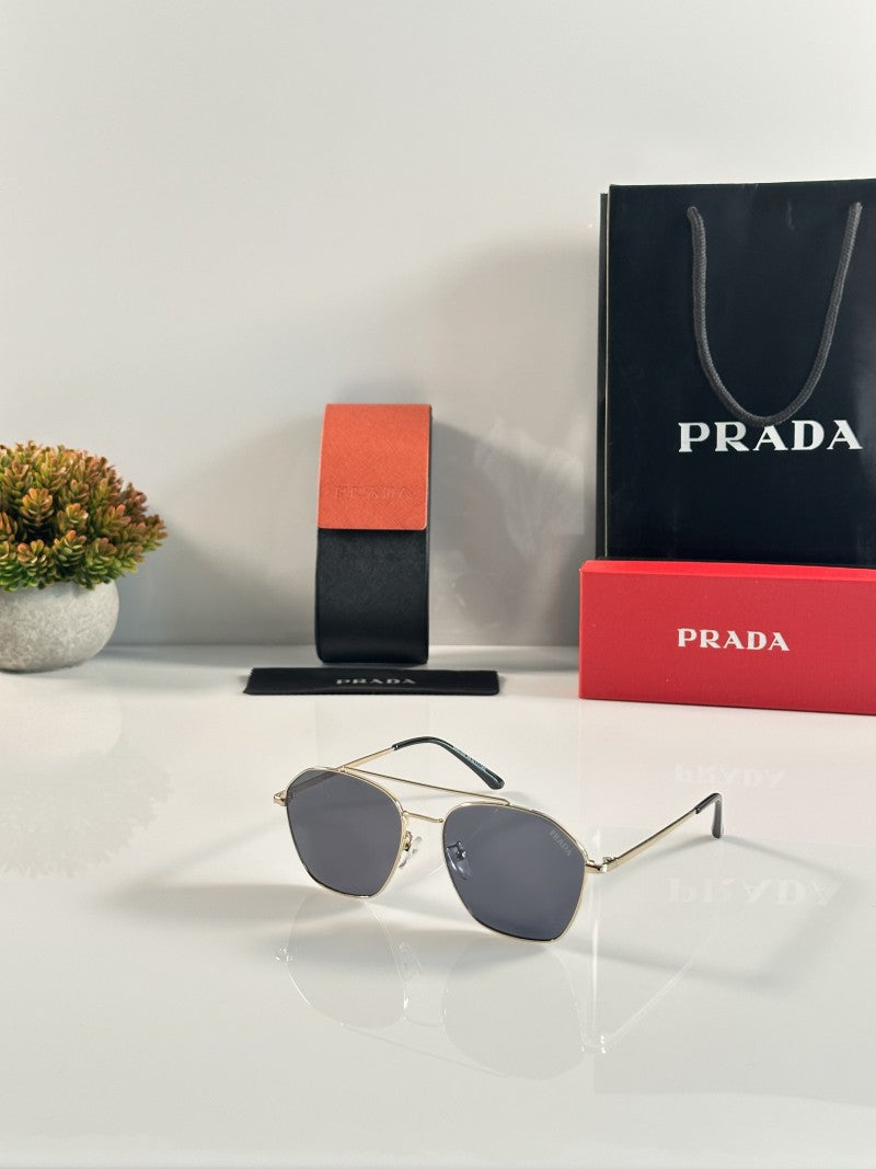 Prada 50 Gold Black