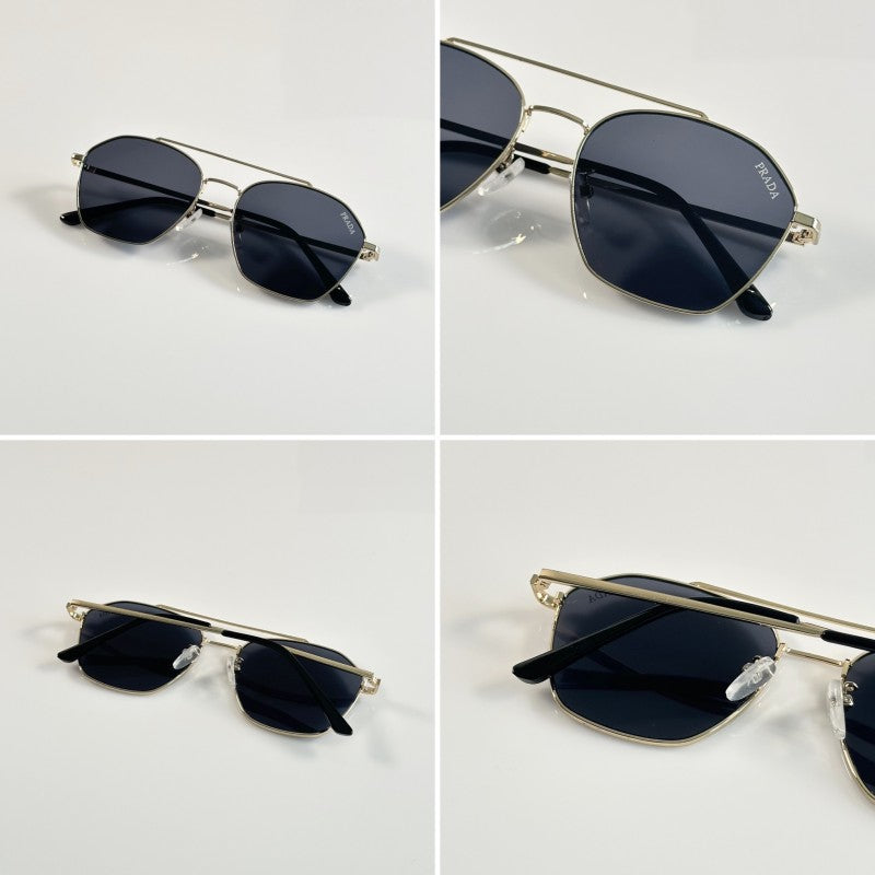 Prada 50 Gold Black