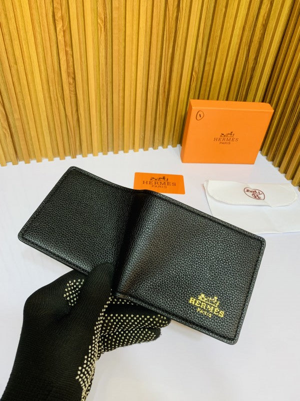 201 HERMES FULL BLACK PREMIUM QUALITY WALLET WITH BOX
