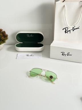 Rayban Aviator Gold SEAGreen
