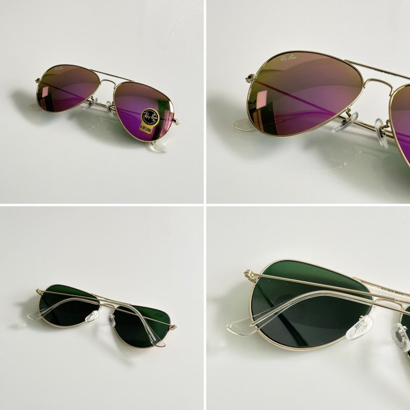 Rayban Aviator Gold Pink Mercury