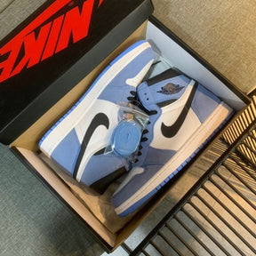 Jorda nn 1 University blue surplus semi ua crack top leather with extra laces for men As2