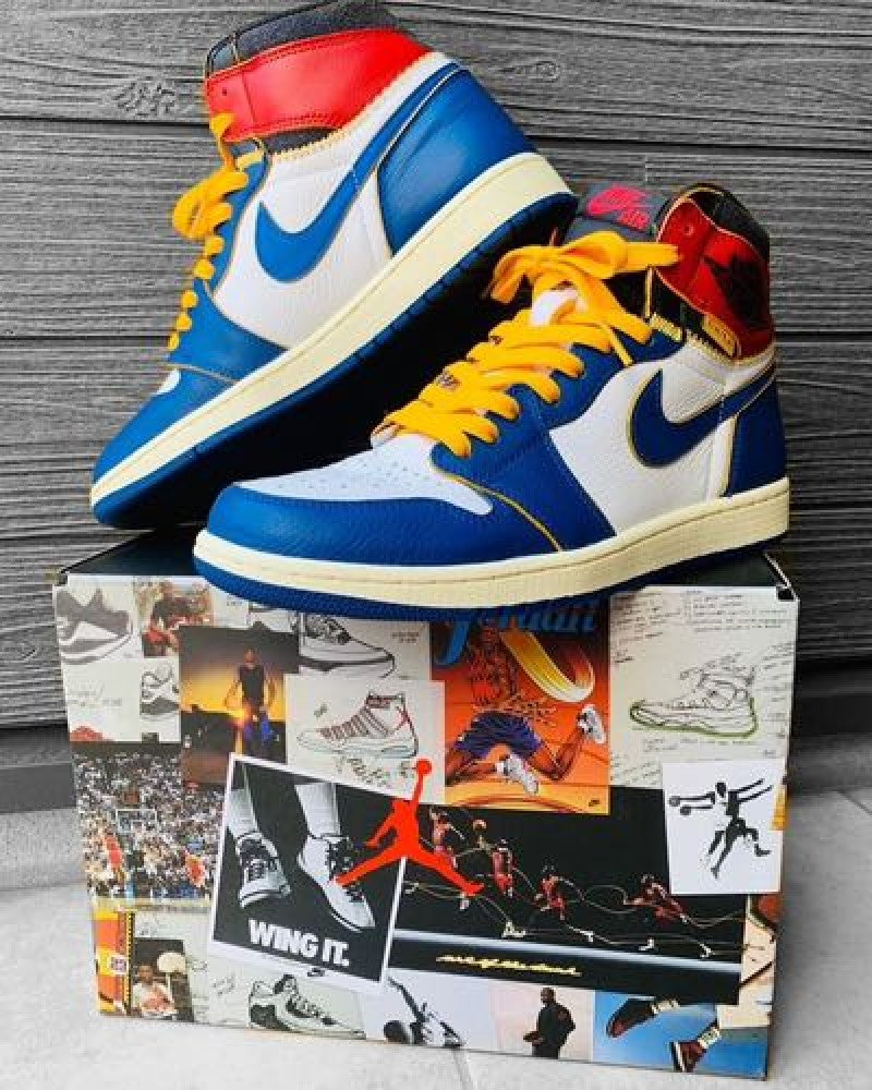 Union LA X Air Jordan 1 High Storm Blue Semi UA sale