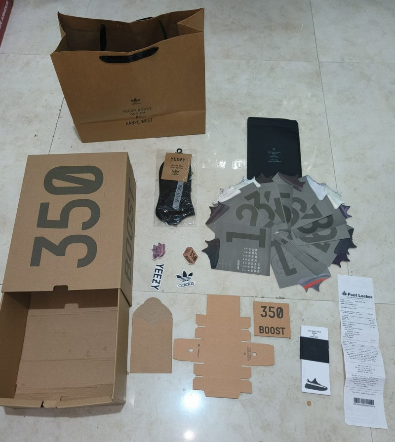 Yeez y 350 Lace reflective semi ua with full accessories As2