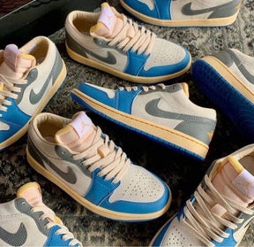 Air Jordan 1 Low Tokyo Vintage UNC Grey Semi UA