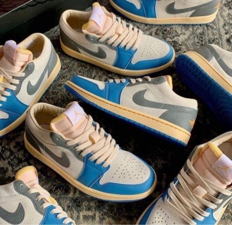 Air Jordan 1 Low Tokyo Vintage UNC Grey Semi UA