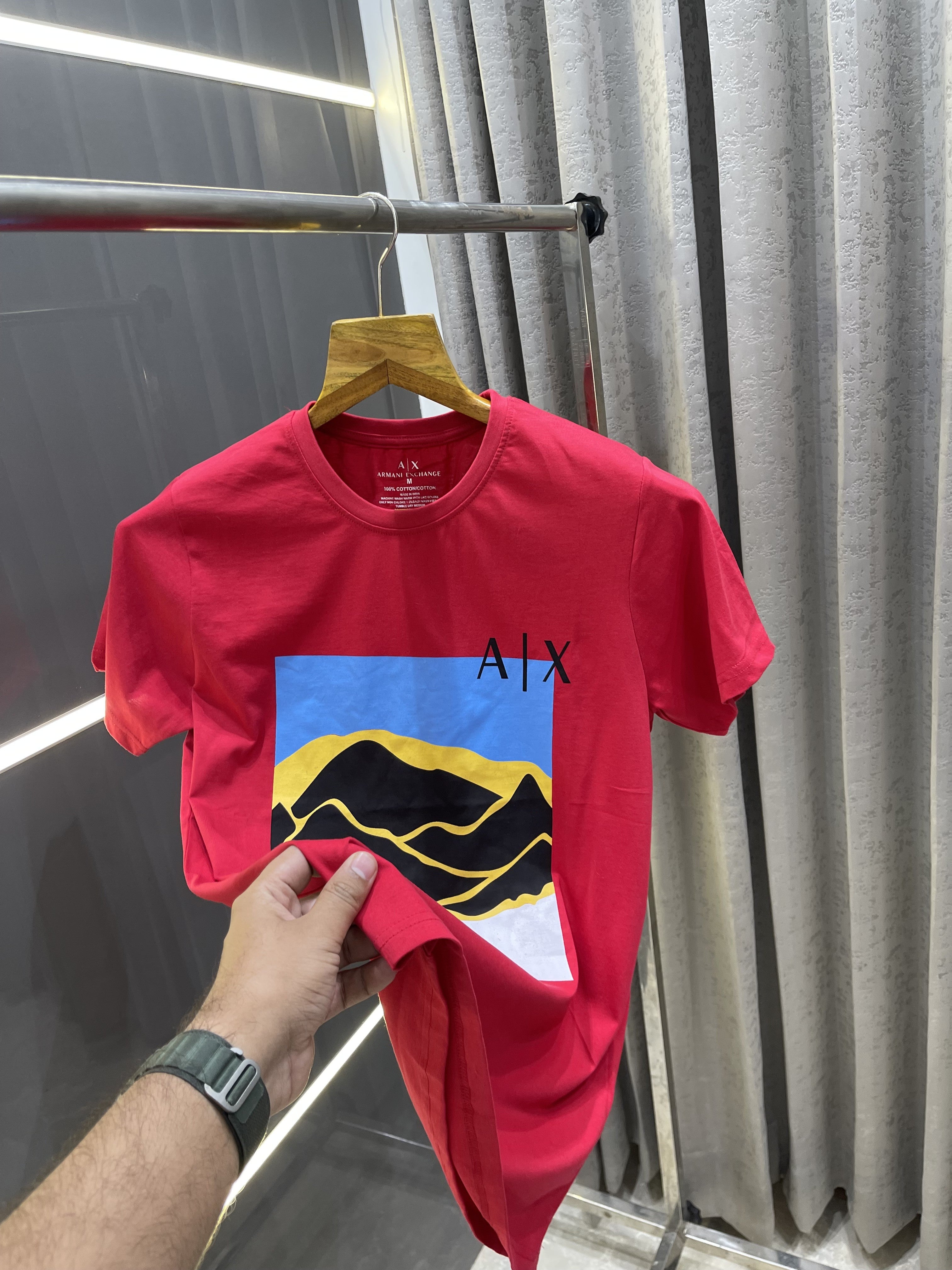 Big sale ARMAN.I RED PRINTED PREMIUM T-SHIRT