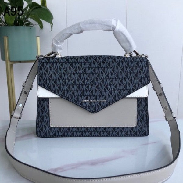MICHAEL Michael Kors Ludlow Signature Leather Satchel Bag with box 71
