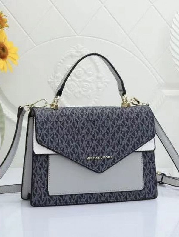 MICHAEL Michael Kors Ludlow Signature Leather Satchel Bag with box 71