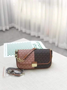 Michael Michael kors Bradshaw Two Tone Logo Convertible Shoulder bag with box 76