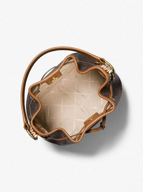 MICHAEL  MICHAEL  KORS MAEVE MEDIUM SIGNATURE LOGO BUCKET BAG  98