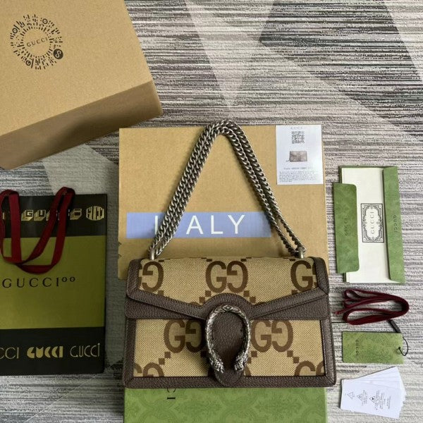 GUCC   Dionysus Giant GG shoulder bag with box107
