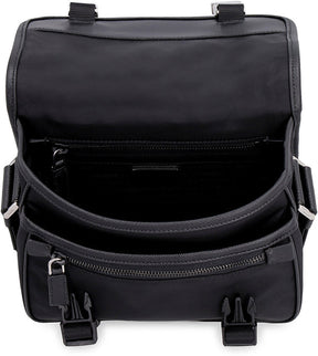PRAD  A Black Re Nylon Messenger Bag 137