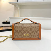 COAC  H handbag with dual belt with box 166