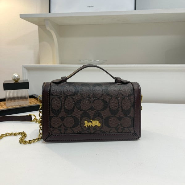 COAC  H handbag with dual belt with box 167
