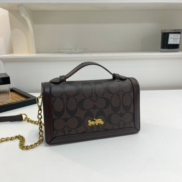 COAC  H handbag with dual belt with box 167