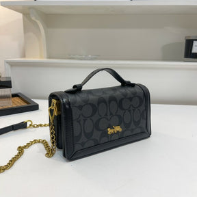 COAC  H handbag with dual belt with box 168
