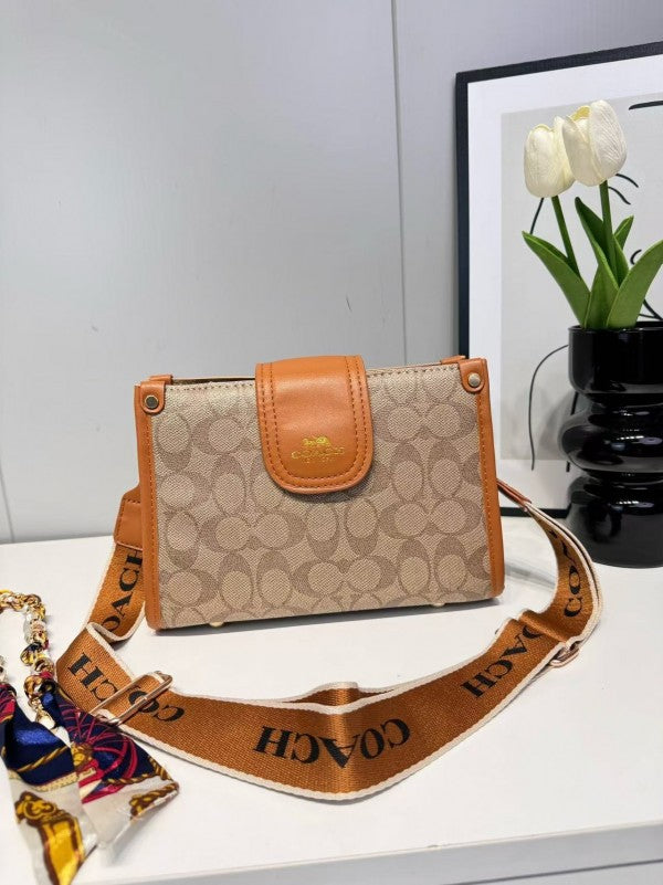 COAC  H sling bag with dual belts with OG folding box 165