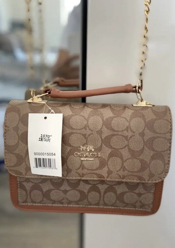 Coac  h Handbag Klare Crossbody in Blocked Signature Canvas With folding 191