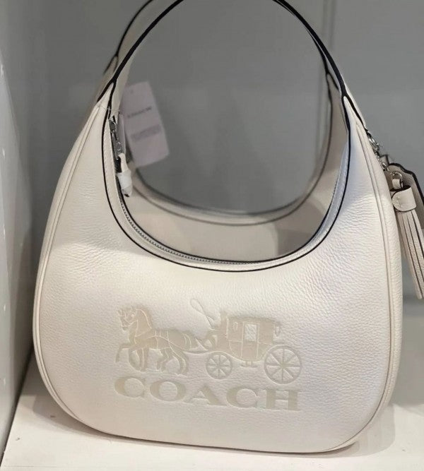 COAC  H CARMEN SHOULDER BAG IN SIGNATURE JACQUARD With folding box 192
