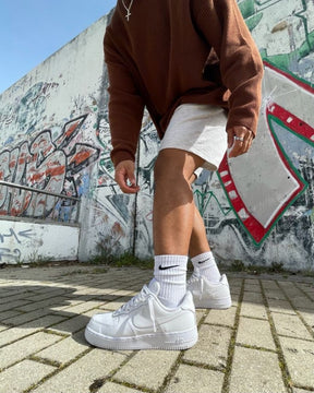 Nikee Airforce 1 White Pure Leather